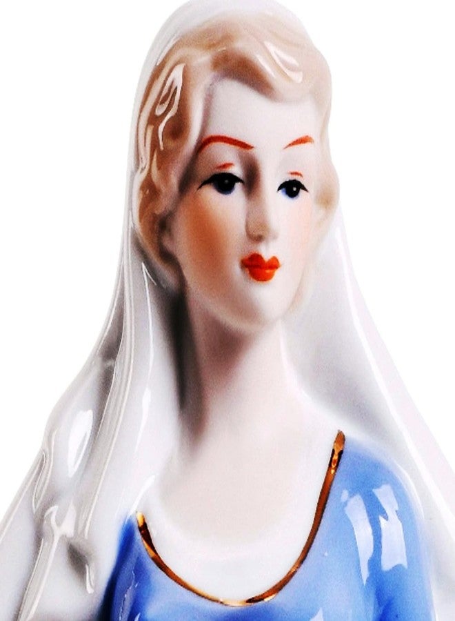 MTME Porcelain Figurine, Lady with Flowers, Memorabilia, Wedding Gifts, Statue Home Decor (You are The Best) - Image 5
